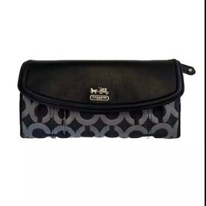 🩷Coach🐎Logo black wallet 💚🩷💚